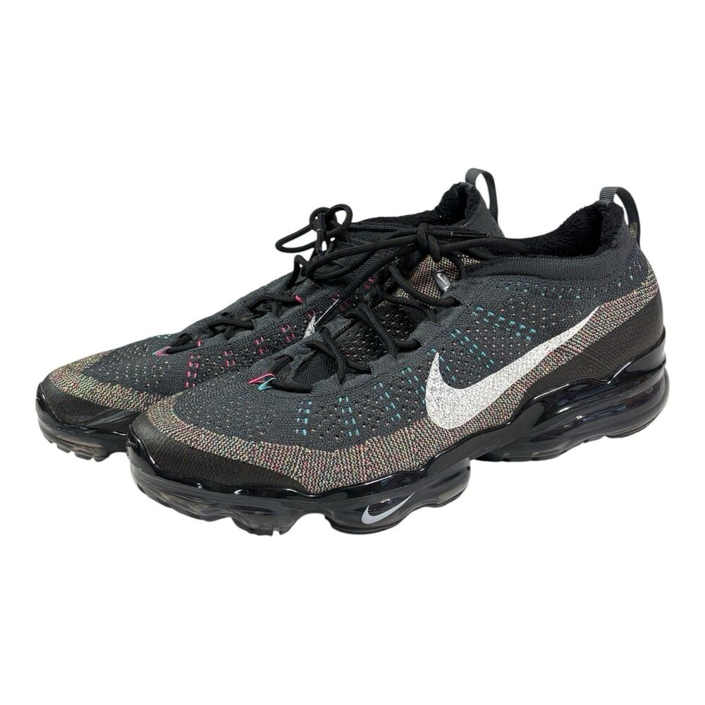 Nike Air VaporMax Flyknit Multicolor Anthracite Running Shoes DV1678 008 Mens 12